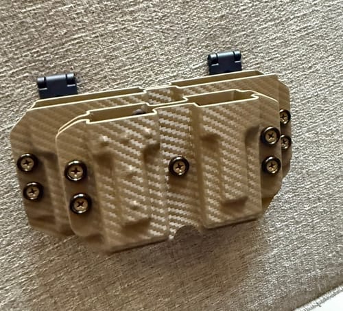 Customer photo review of OWB Pistol + Rifle Double Mag Carrier