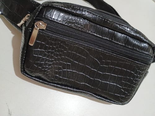 Customer photo review of CROCODILO 0,8 MM COM FUNDO DE MALHA COR PRETO