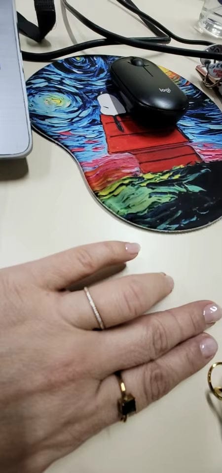 Customer photo review of Rhea Crystal Ring