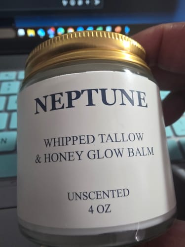 Customer photo review of Neptune Grass Fed Tallow & Honey Balm (Whipped) 4oz