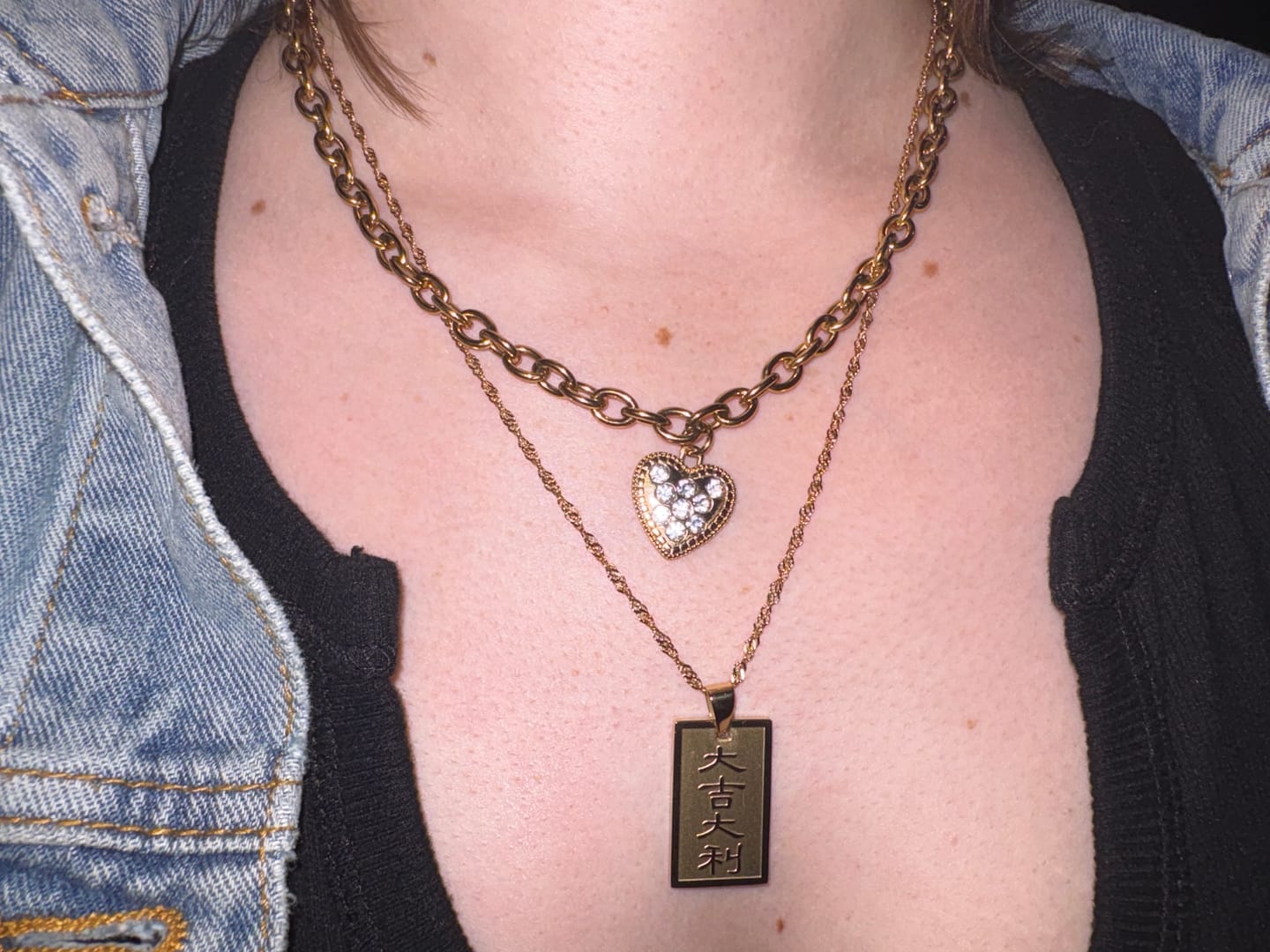 Customer photo review of Iced Out Sweetheart Choker