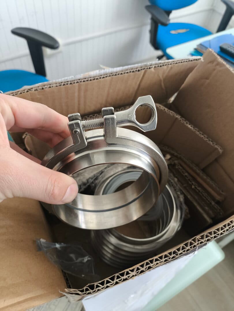 Customer photo review of Abrazadera Clamp Acero Inoxidable