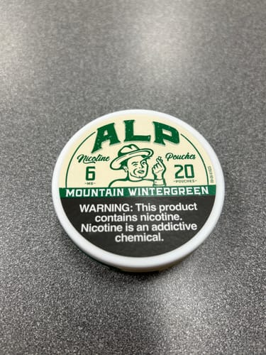 Customer photo review of Mountain Wintergreen Nicotine Pouches