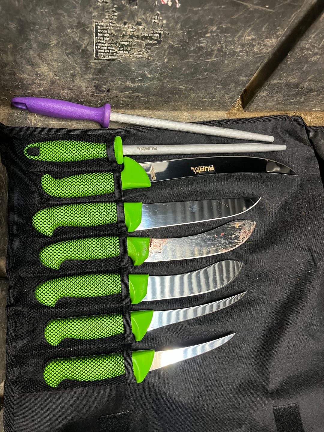 Customer photo review of 7PC Professional Butchers Knife Set