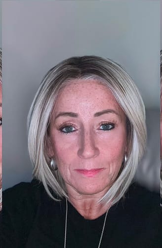 Customer photo review of [PRE-ORDER] JBEXTENSION 12 Inches Bob Cut Butter Milk Pre-Cut Snowflake Lace Frontlace Glueless Wig KHLOE BUTTER MILK【PERMATEASE】【BENDY EAR TABS】