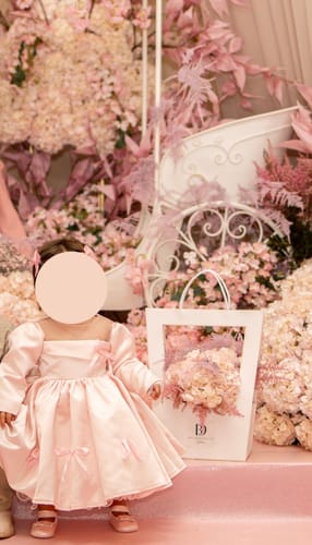 Customer photo review of Lovely Baby Girl Bow Dress Beauty Pageant  Dress Toddler First Communion Dresses