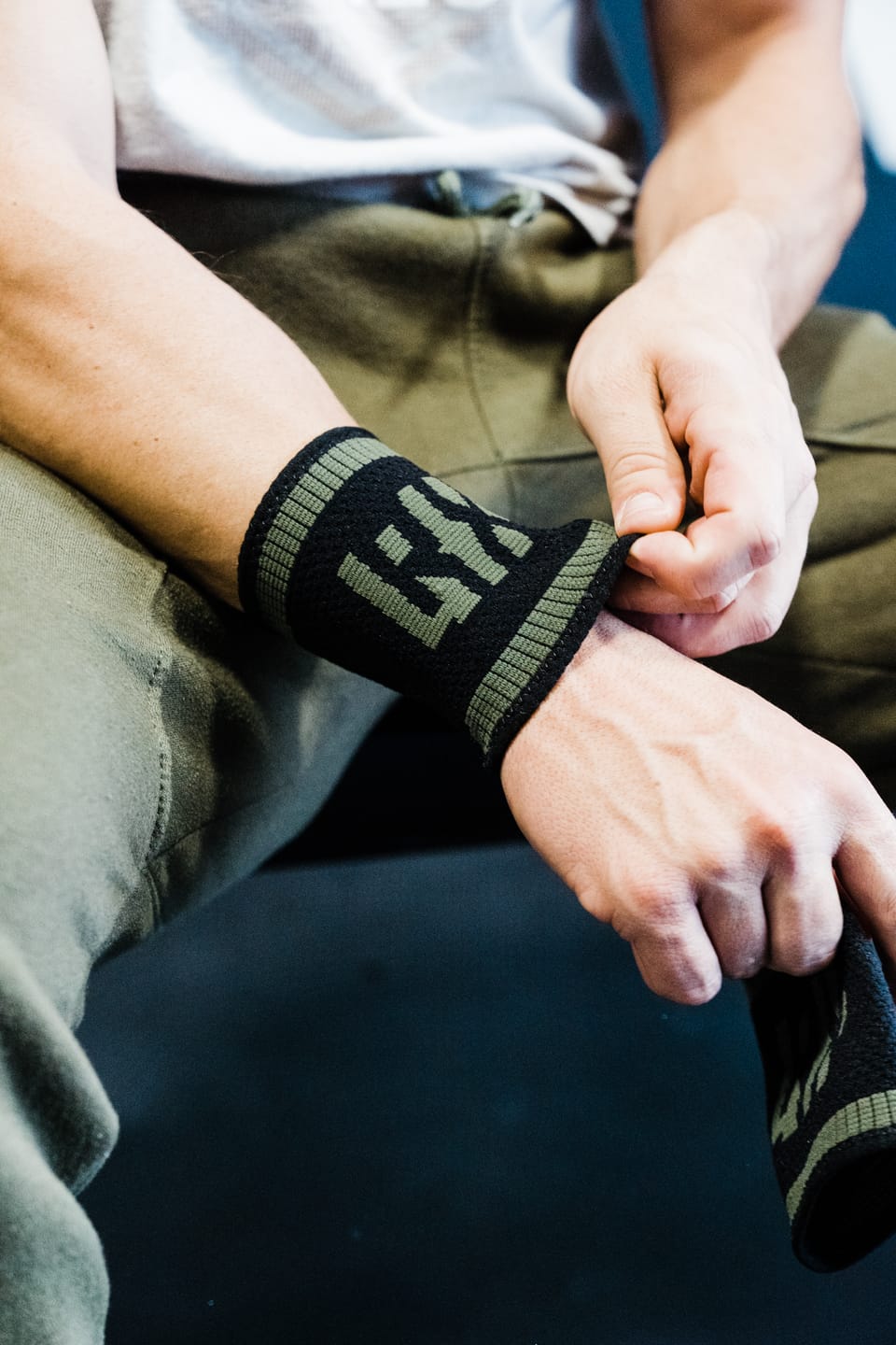 Customer photo review of LYFT-RX Slim Fit Sweatbands - 4PACK (OD Green Dark/Light)