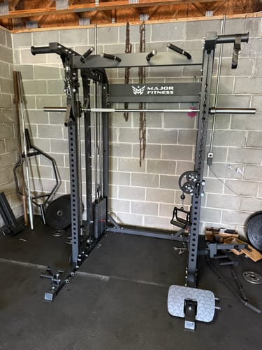 Customer photo review of Major Fitness B52 All-In-One Home Gym Smith Machine