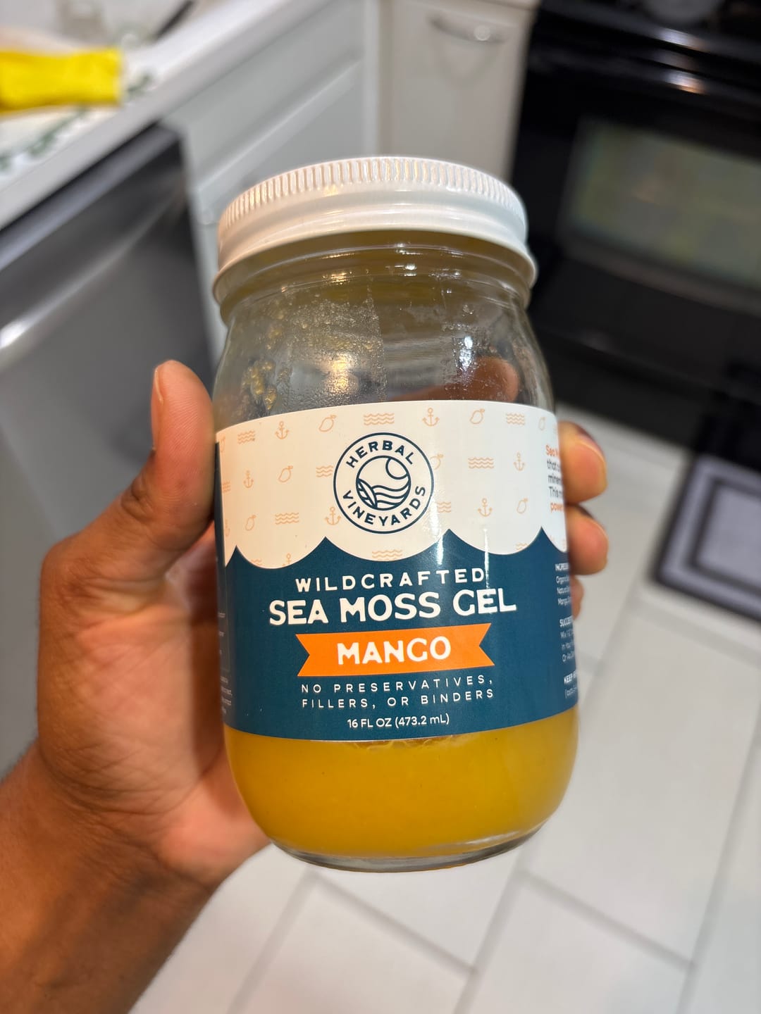 Customer photo review of EXCLUSIVE MANGO SEA MOSS GEL