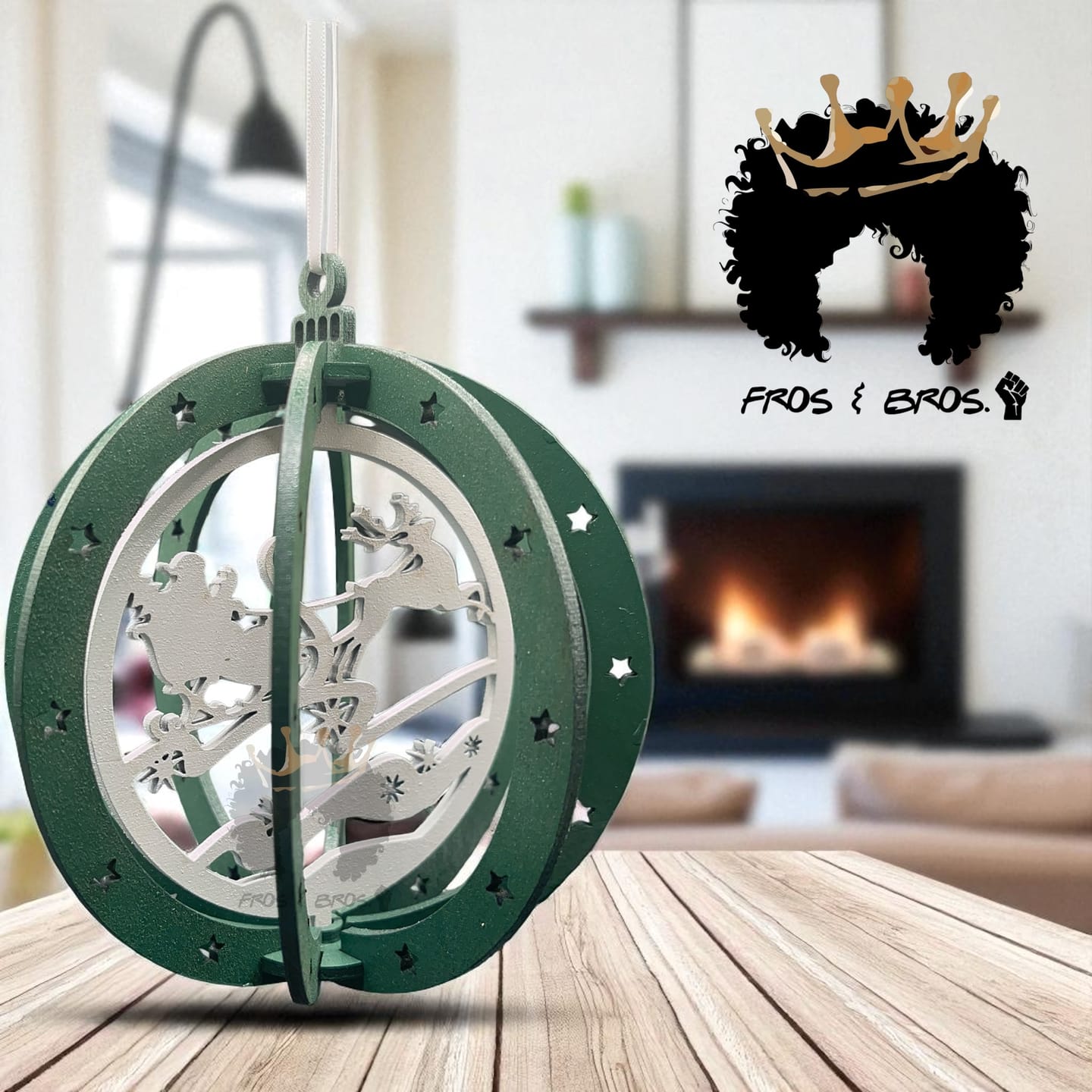 Customer photo review of Christmas tree ball ornaments 8 bundle laser cut svg file