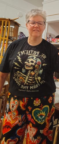 Customer photo review of Be Patient With Me I'm From The 1900s T-Shirt