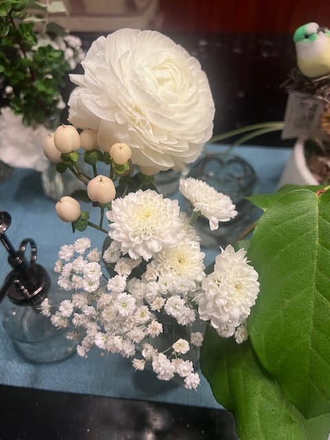 Customer photo review of White Ranunculus