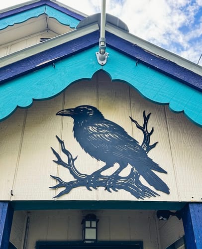 Customer photo review of Raven on a Branch Sign