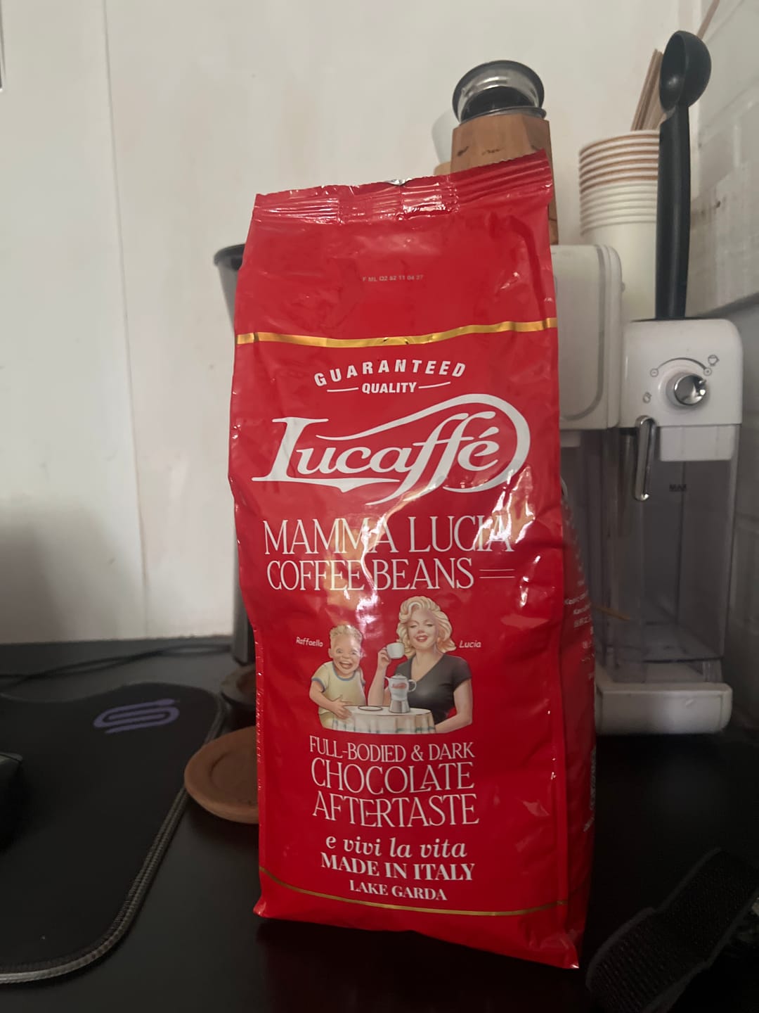 Customer photo review of Lucaffe Mamma Lucia 1 kg Grano Entero