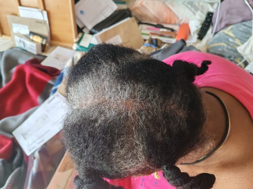 Customer photo review of The Ultimate Dyed Gray Hair Guide | Free gift