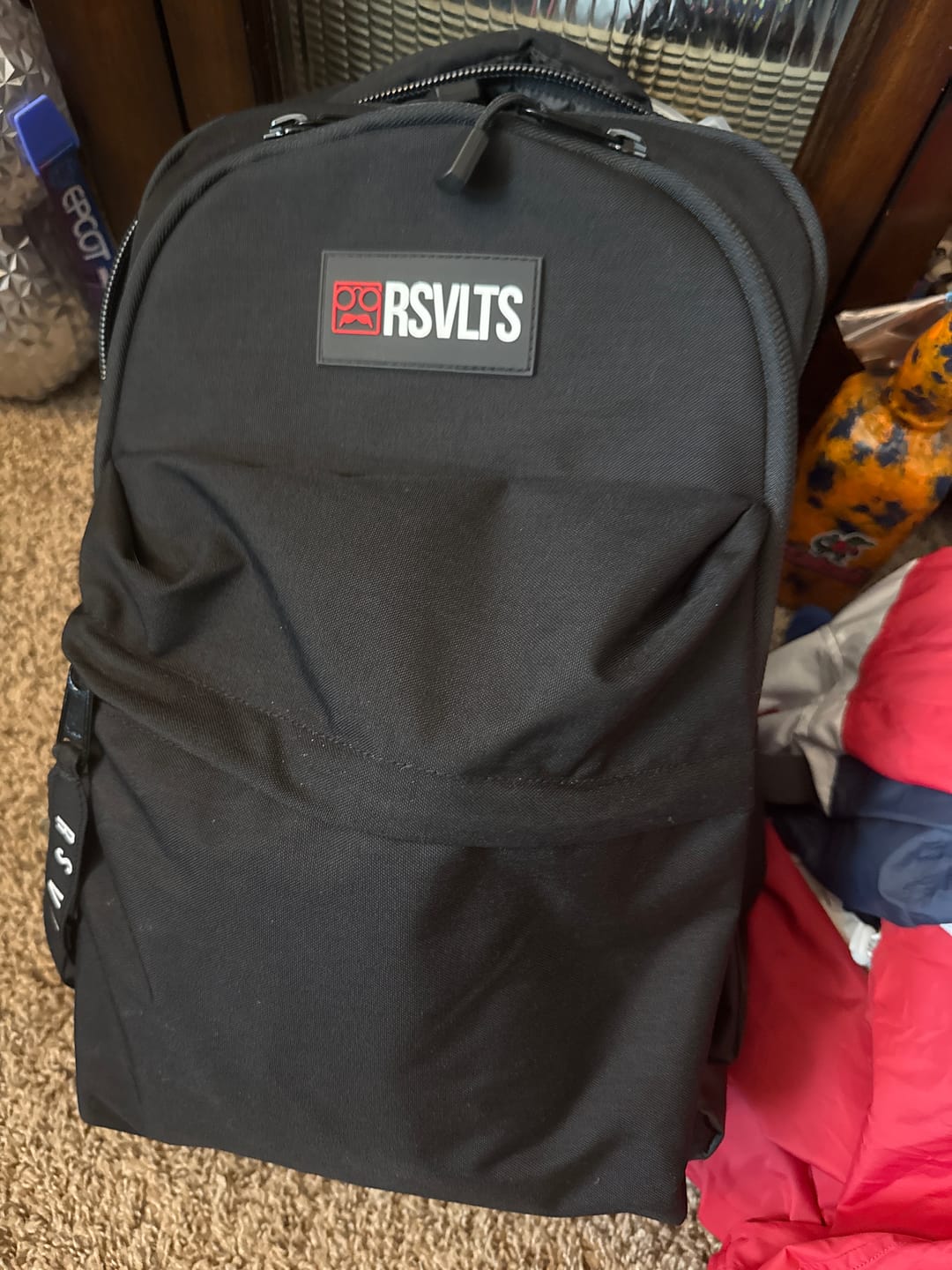 Customer photo review of RSVLTS Black Backpack V1