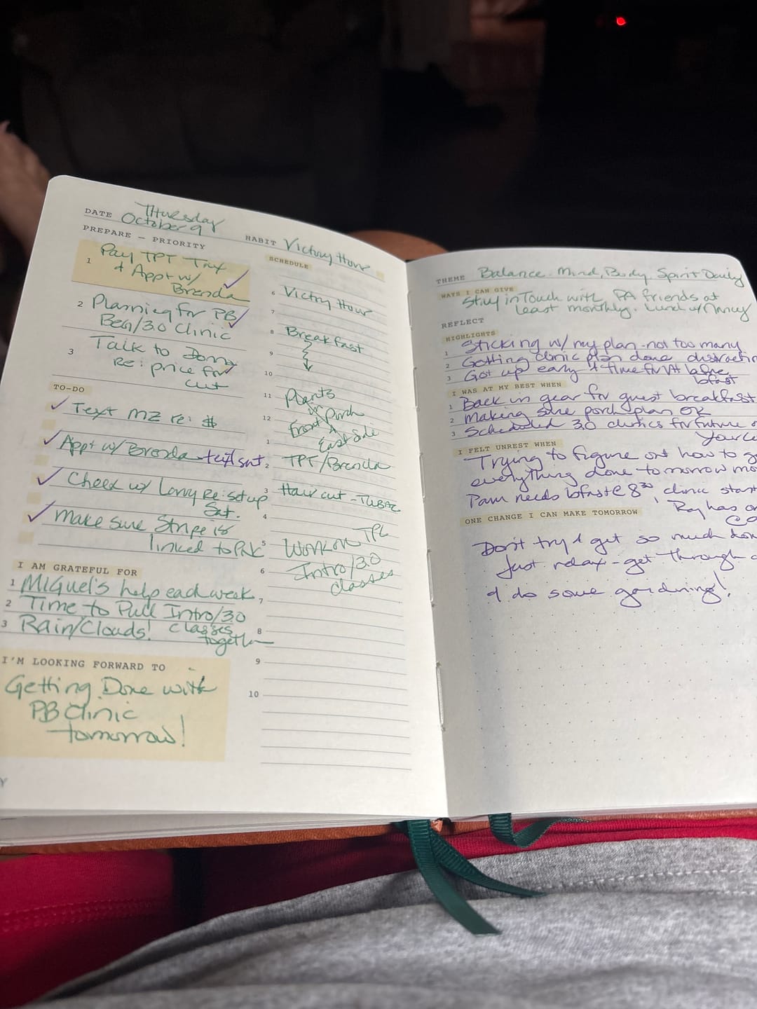 Customer photo review of Monk Manual™ 90-Day Planner