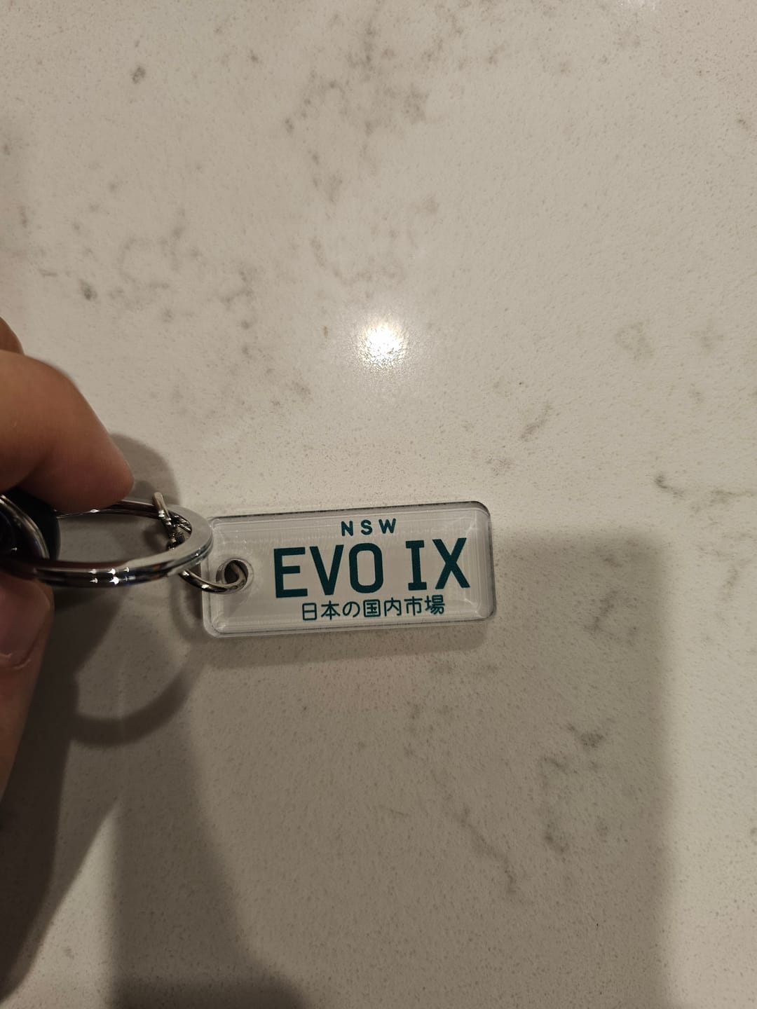 Customer photo review of NSW Japanese (JDM) Licence Plate Custom Keychain 🇯🇵