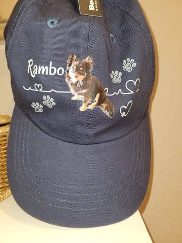 Customer photo review of Herzschlag - Cap personalisierbar