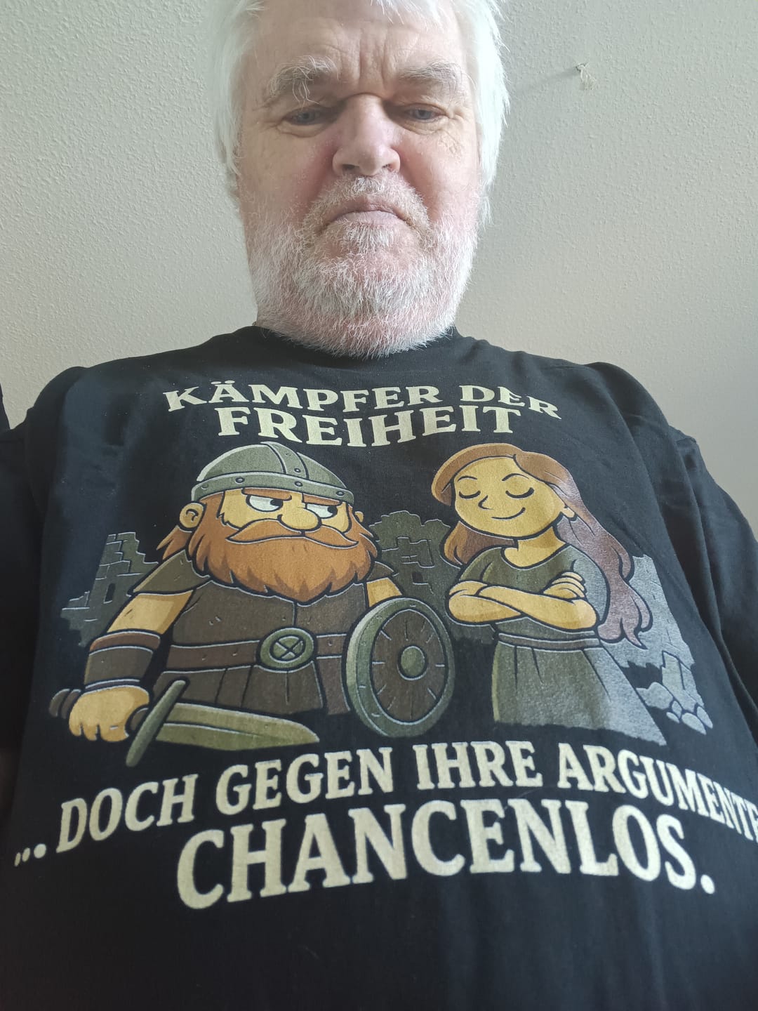 Customer photo review of Früher war alles leichter  - Herren Shirt