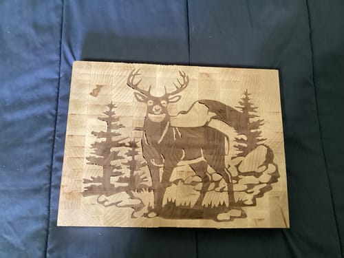 Customer photo review of Deer Inlay Digital File