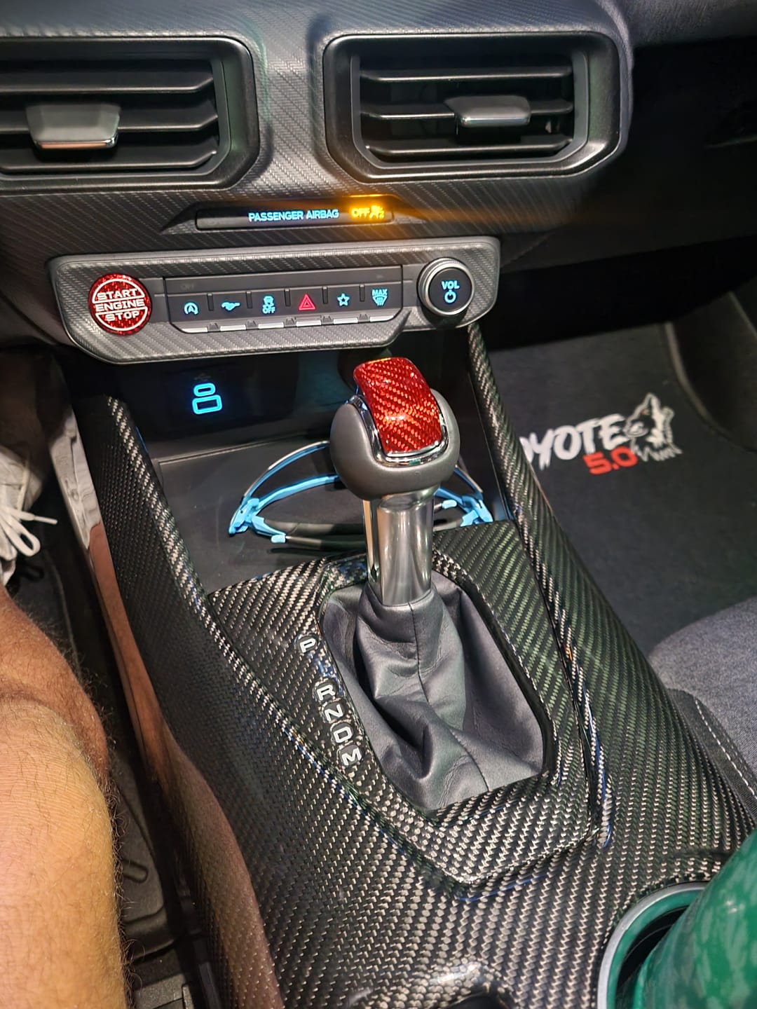 Customer photo review of 2024+ S650 Mustang Start Stop Button Cover