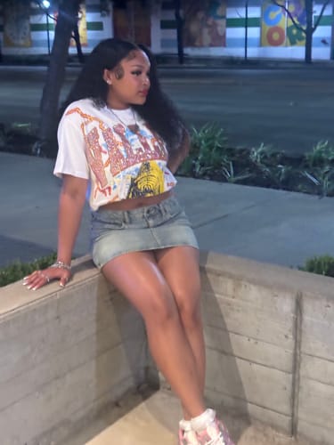 Customer photo review of VALLEY Vale Forever EYE OF THE TIGER BLING TEE