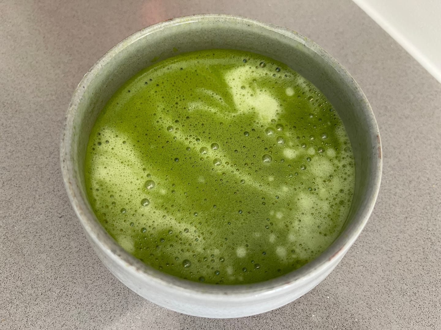 Customer photo review of Gourmet's Gold Artisan Matcha (Latte)