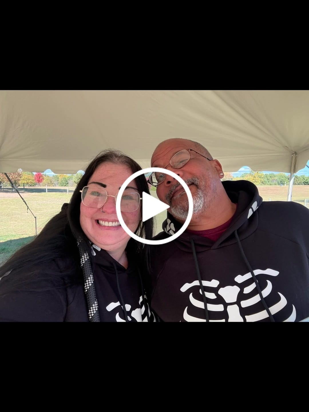 Customer video review of Halloween Human Hoodie - Reflective Skeleton