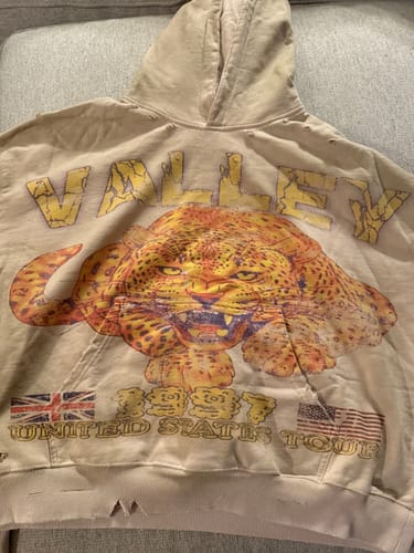 Customer photo review of Vale Forever Cheetah Pullover Hoodie Tan