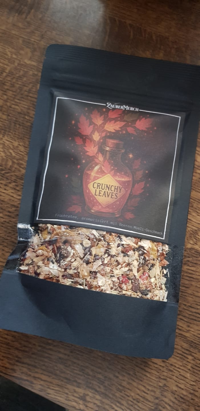 Customer photo review of Crunchy Leaves – Früchtetee mit Beeren-Müsli-Geschmack | Limitierter Herbst Tee