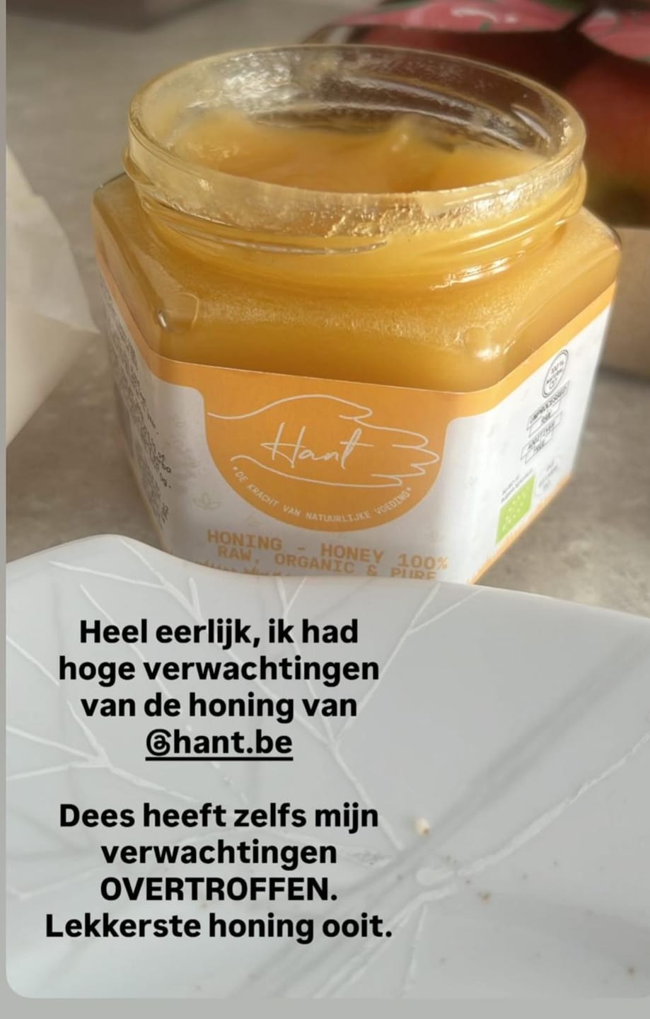 Customer photo review of BIO - Rauwe Honing – Onverhit, Ongefilterd & Puur - 100% EU + GRATIS LEPEL - 500g