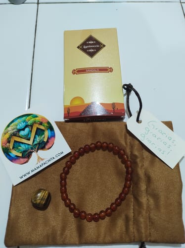 Customer photo review of Pulsera de Cornalina (6 mm)