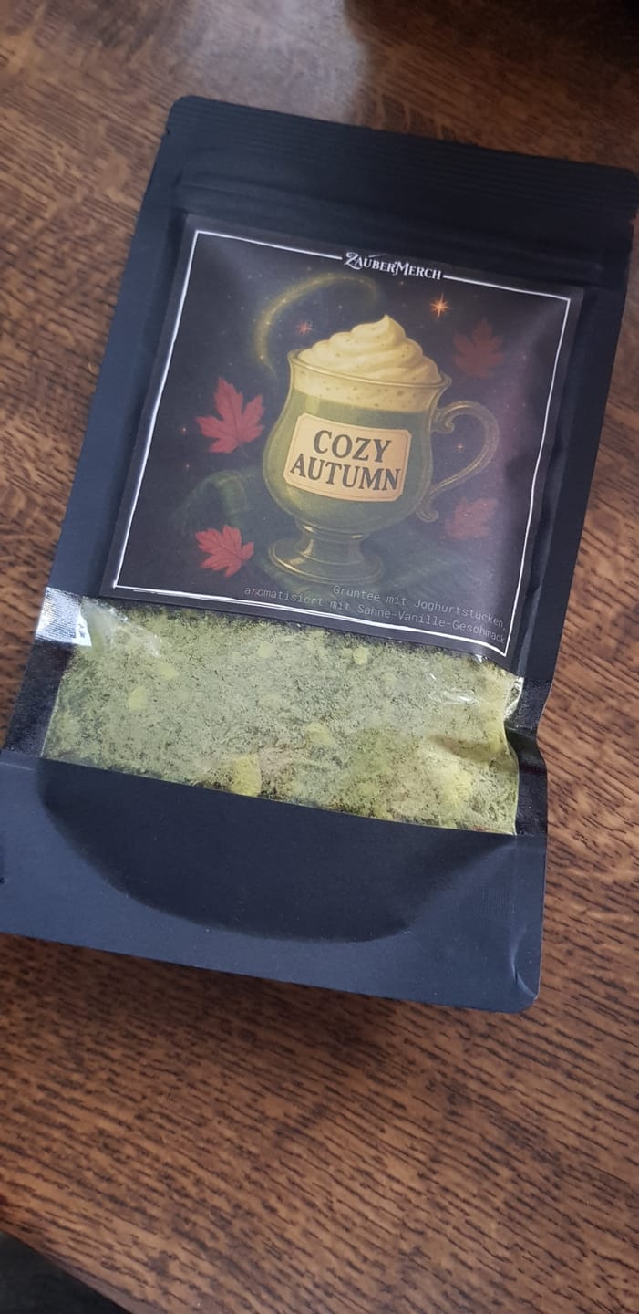 Customer photo review of Cozy Autumn – Grüner Tee mit Matcha, Sahne & Vanille | Limitierter Herbst Tee