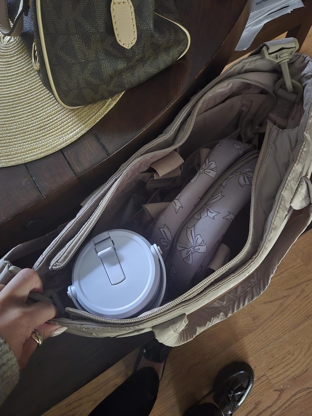 Customer photo review of The Bubble 20L Puffy 15.6" Laptop Work Tote