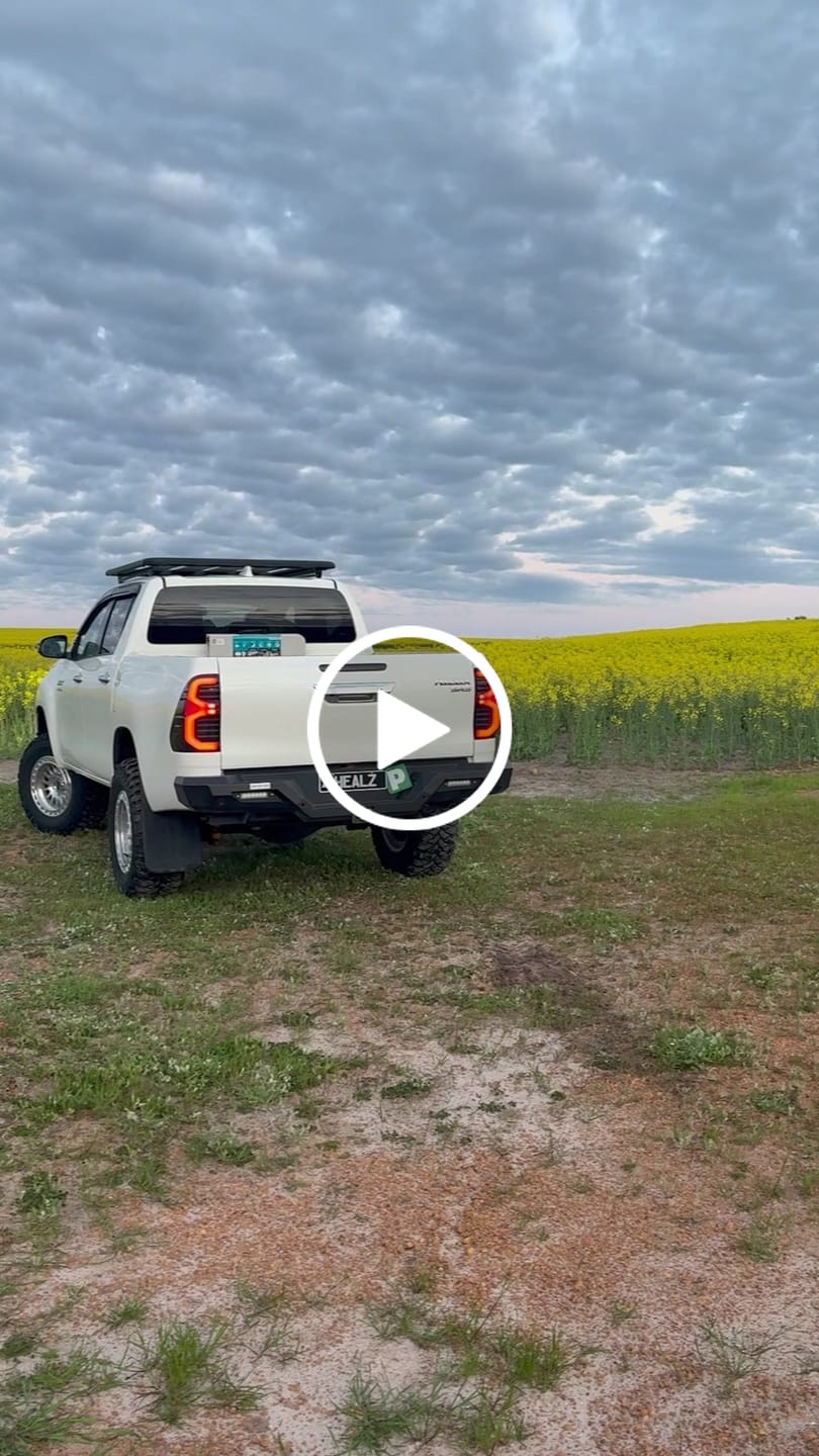 Customer video review of Blacked Out LED Tail Lights for Toyota N80 Hilux (GR Style)