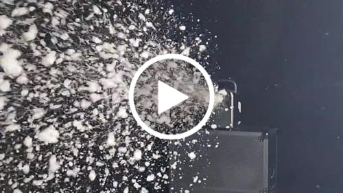 Customer video review of MOKA SFX Portable Remote Control Silent Snow Machine