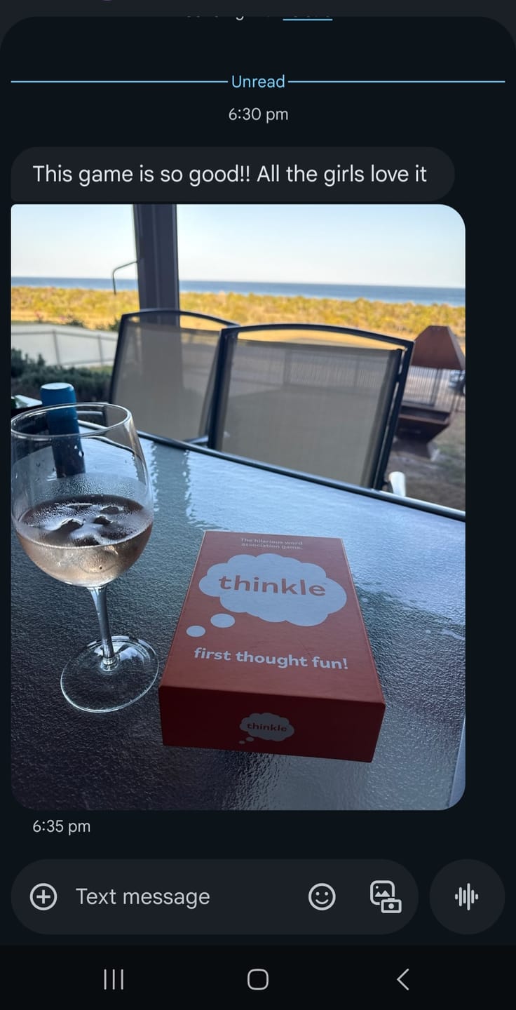 Customer photo review of thinkle Word Game