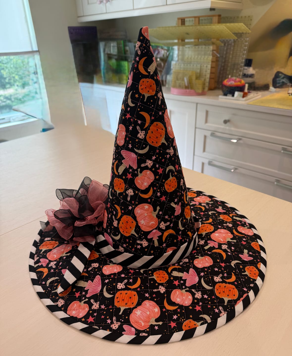 Customer photo review of Spellbound Quilted Witch Hat Sewing Pattern | Printed Pattern