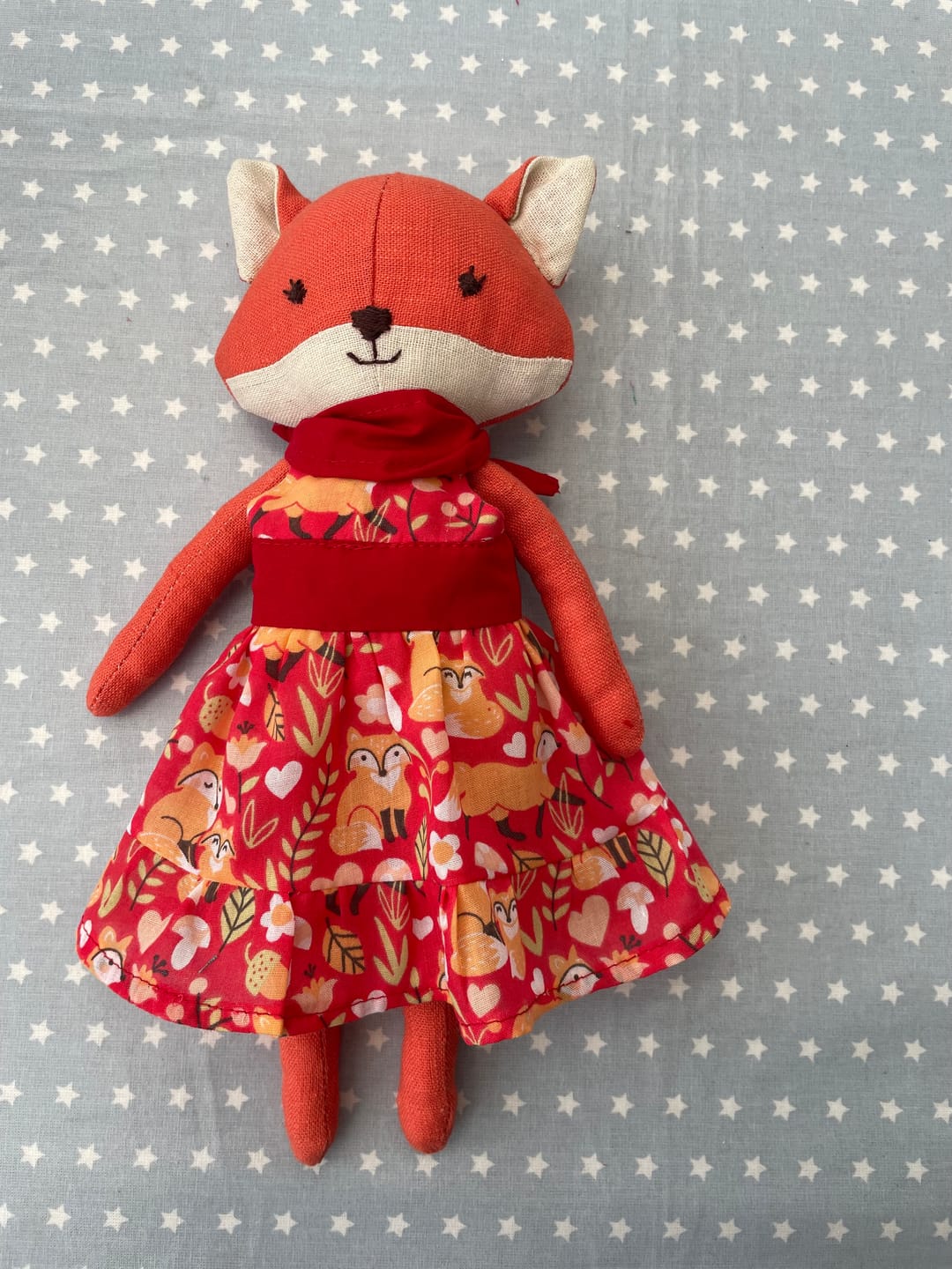 Customer photo review of Remnants of Washed Linen Blend Fabric