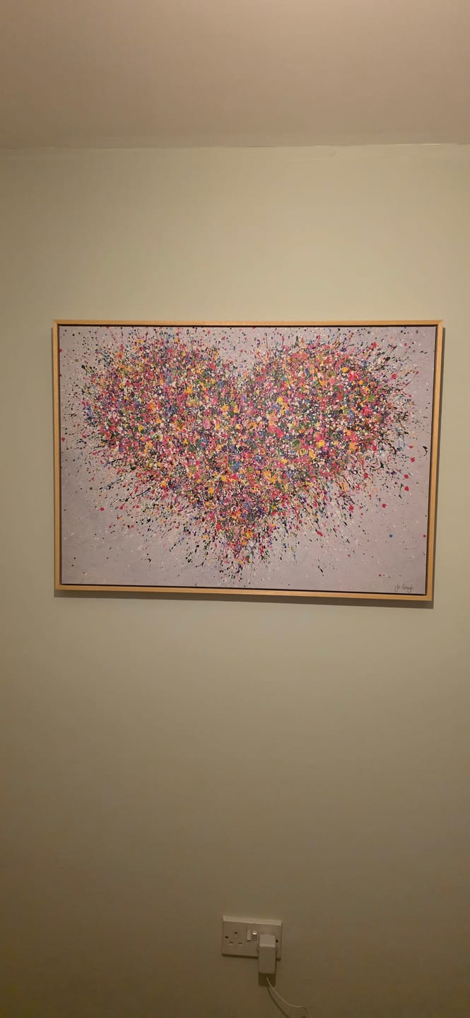 Customer photo review of A Happy Heart Canvas Print
