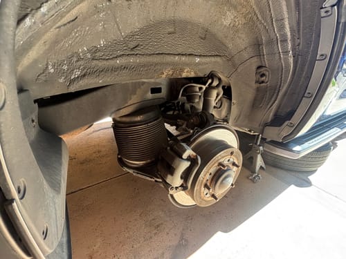 Customer photo review of 2008-2022 Toyota Sequoia Rear Air Suspension Conversion/Delete Kit (TR3RB)