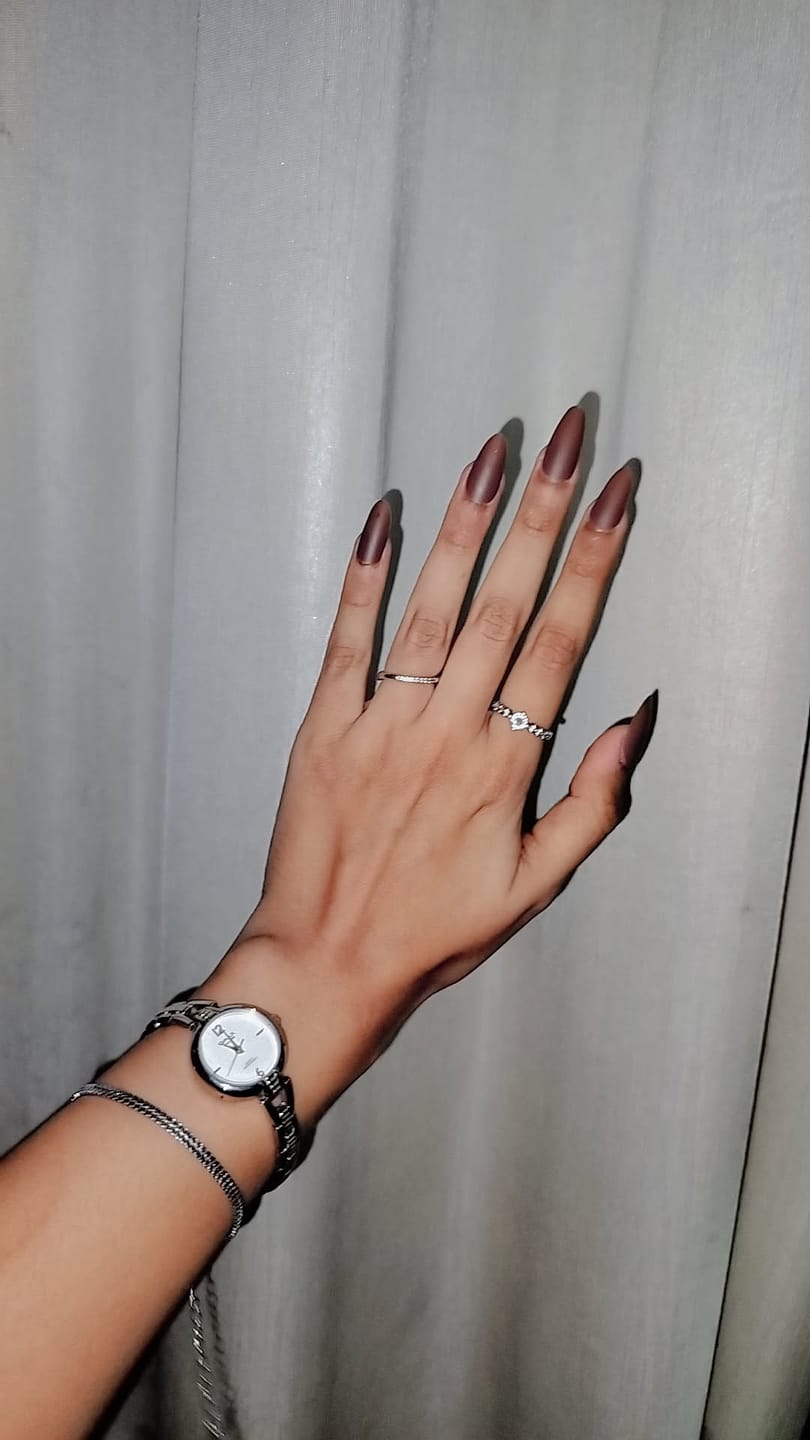 Customer photo review of Silver Herringbone Chain Bracelet