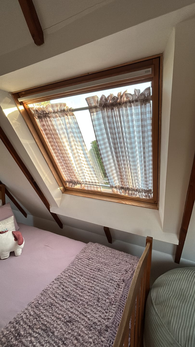 Customer photo review of Printed Mini Matt Check Light Grey-240cm