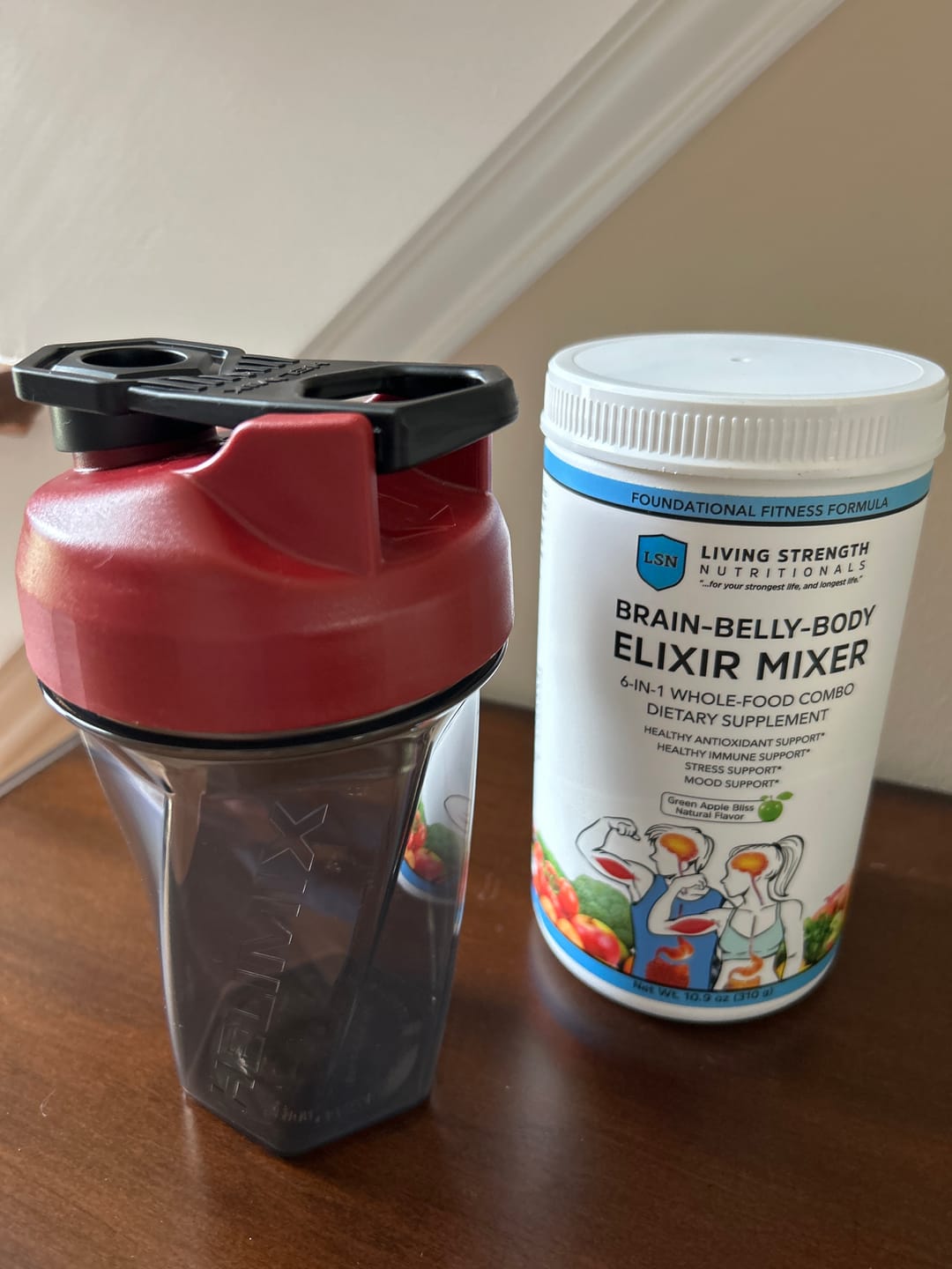 Customer photo review of Brain-Belly-Body Elixir Mixer Powder