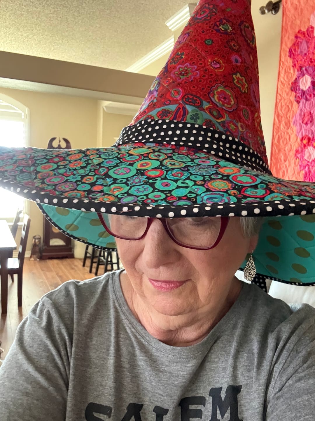 Customer photo review of Spellbound Quilted Witch Hat Sewing Pattern | Digital PDF Pattern