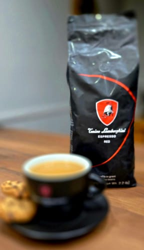 Customer photo review of Whole Bean Coffee Red - Medium Roast