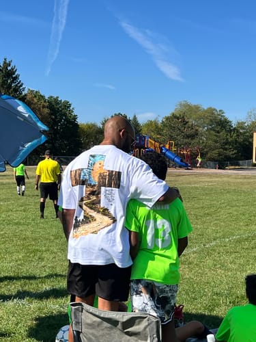 Customer photo review of PARADISE TRAIL TEE - WHITE