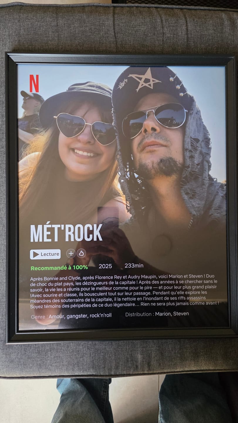 Customer photo review of Notre Propre Film - Affiche personnalisée