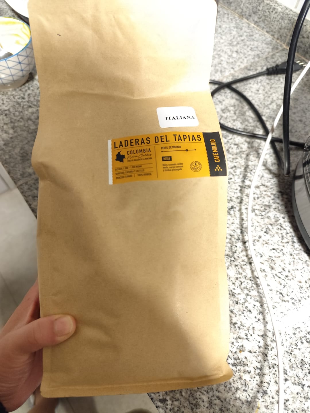 Customer photo review of Colombia | Laderas del Tapias Bolsa 1 KG | MOLIDO